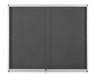 Bi-Office Exhibit Indoor Lockable Notice Board Non Magnetic 12 x A4 Wall Mounted 96.7 (W) x 92.6 (H) cm Brown