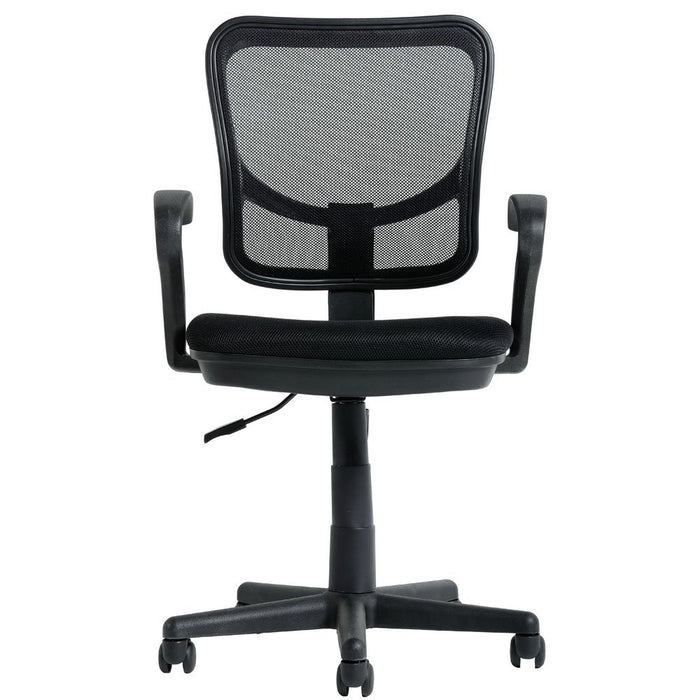 Realspace Permanent Contact Ergonomic Office Chair with Adjustable Seat Ryder Bonded Leather Black