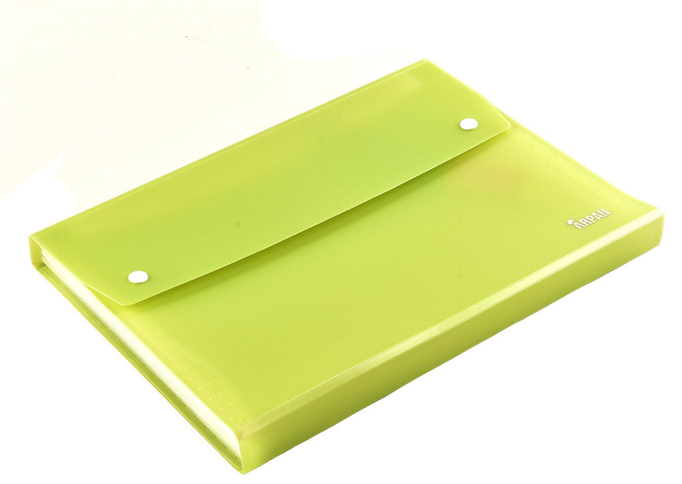 ARPAN A4 Expanding File Folder ST-9601 Light Green Plastic 24 x 33 x 2 cm