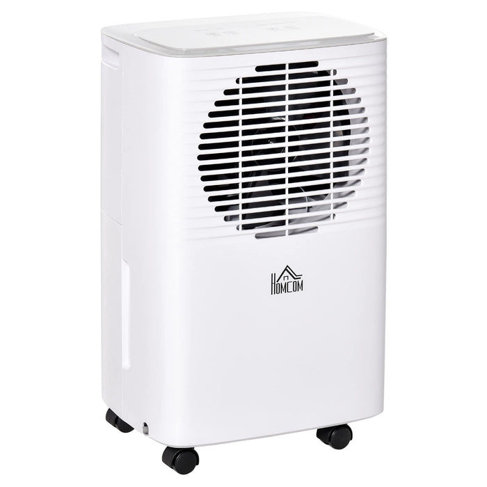 HOMCOM Portable Dehumidifier with Display Timer Setting 10 L