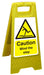 Floor Sign Mind The Step Polypropylene 60 x 30 cm