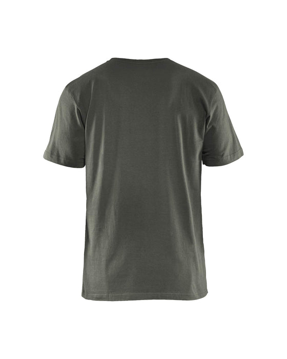 BLÅKLÄDER T-shirt 35251042 Cotton Army Green Size L