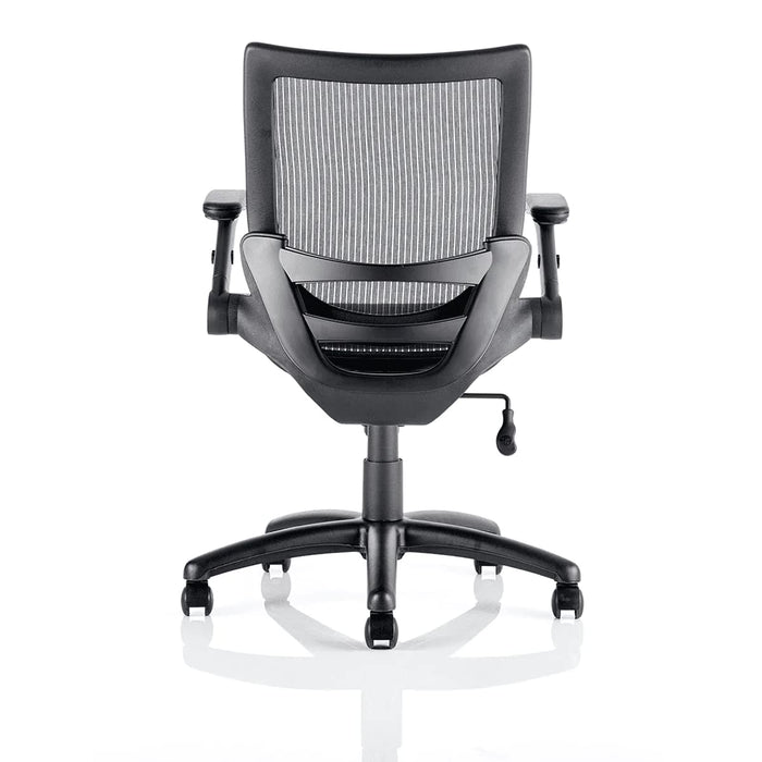 Dynamic Task Operator Chair Folding & Height Adjustable Arms Fuller Black Seat Without Headrest Medium Back