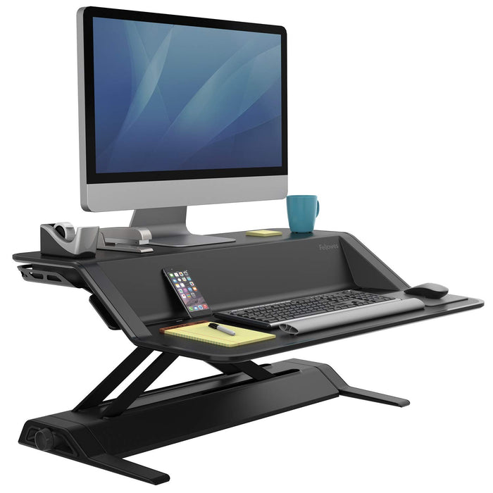 Fellowes Sit-Stand Workstation Lotus 7901 Black