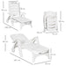 OutSunny PP Lounge Chair White