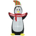 HOMCOM Christmas Penguin Inflatable Multicolour 75 x 243 cm