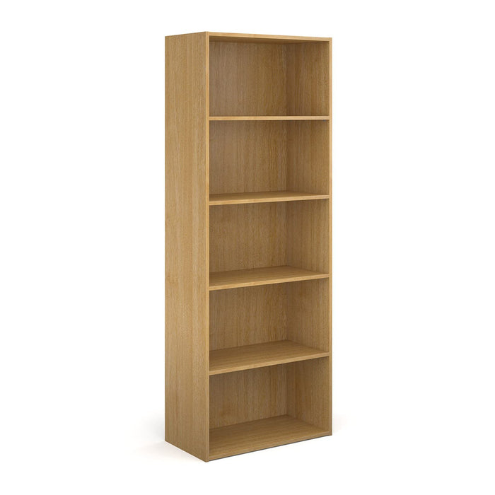 Dams International Bookcase with 4 Shelves Contract 25 756 x 408 x 2030 mm Oak