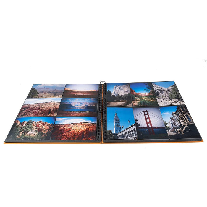 Exacompta Milano Photo Album Spiral Hardback Paper 33 x 35 x 3.3 cm Orange