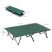 OutSunny Foldable Cot Bed 193Lx125Wx40H cm-Black/Green