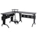 HOMCOM L-shape Computer Desk Black 1,450 x 865 mm