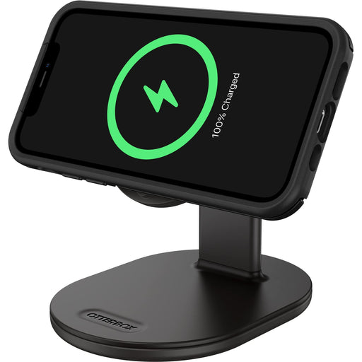 OtterBox - Wireless charging stand - for magsafe - 7.5 Watt - PD 2.0, PD 3.0 - radiant night (black) - for Apple iPhone 12, 13, 14