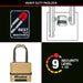 MASTERLOCK Combination Padlock M175EURDLF Boron Carbide