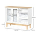 HOMCOM Modern Wine Cabinet White