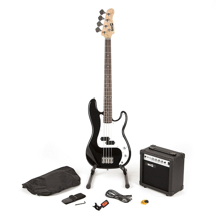 PDT RockJam Bass Guitar super Kit - Blk