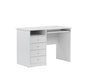 Alphason Rectangular Computer Desk with White Melamine Top and 4 Drawers Marymount 1150 x 550 x 780mm