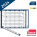 SASCO Annual Planner Unmounted 2024 Landscape Blue English 91.5 x 61 cm