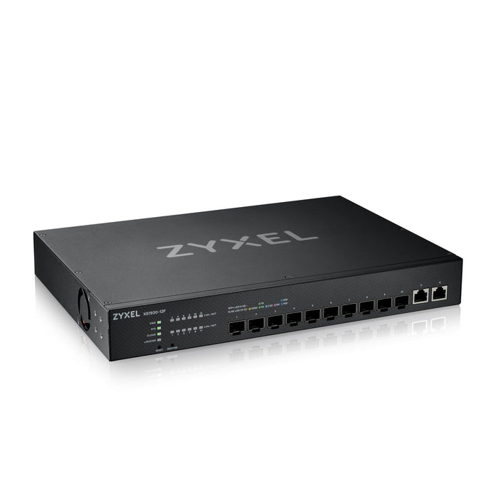 Zyxel XS1930-12F - Switch - smart - 10 x 1 Gigabit / 10 Gigabit SFP+ + 2 x 100/1000/2.5G/5G/10GBase-T - desktop, rack-mountable