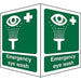 First Aid Sign Emergency Eye Wash Plastic 20 x 15 cm