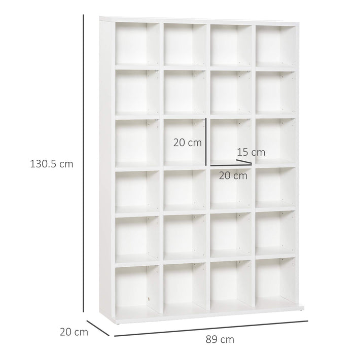 Homcom Shelving Unit for 420 CDS White