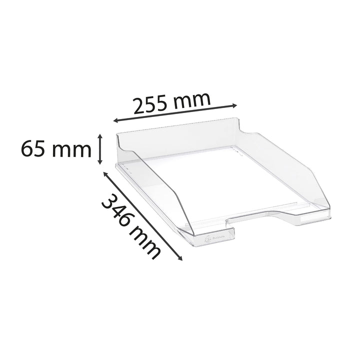 Exacompta Letter Tray Combo MIDI Transparent 25.5 x 34.7 x 6.5 cm