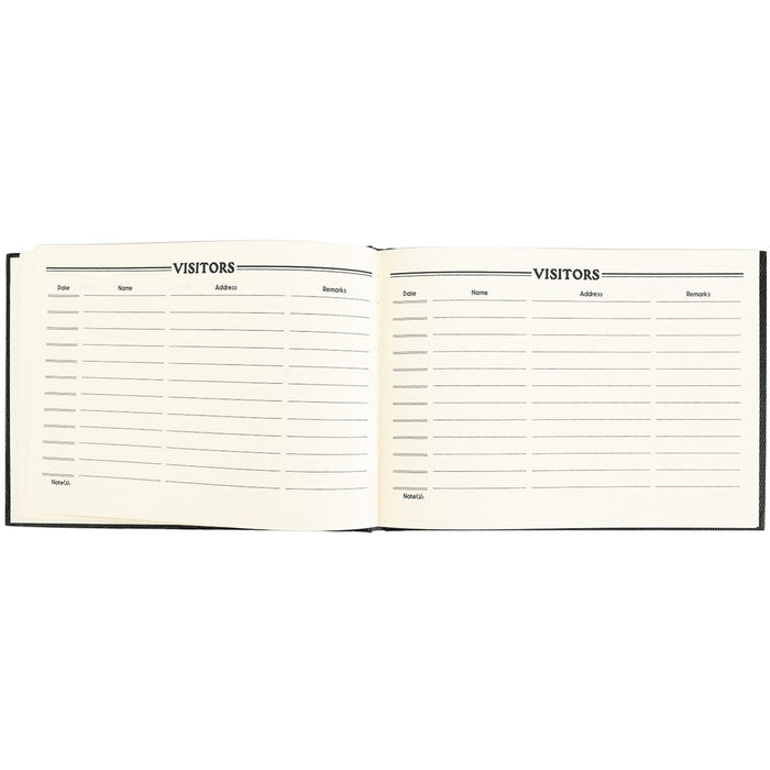 ARPAN Visitors Book CL-VKB-OR A4 Landscape Black 27 x 20 x 2 cm