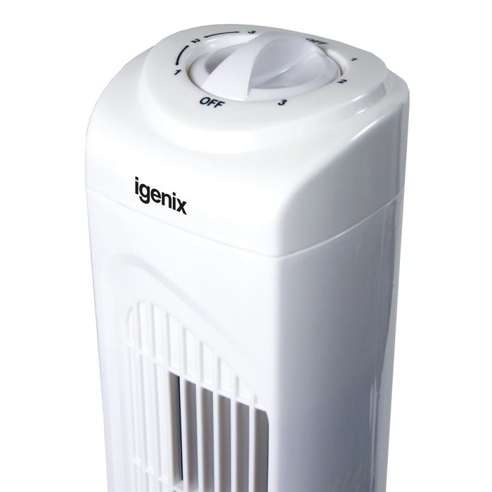 igenix Tower Fan 45 W 29 inch White 1 Speed Settings