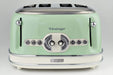 Ariete Toaster 4 Slices Stainless Steel Vintage 1600W Green