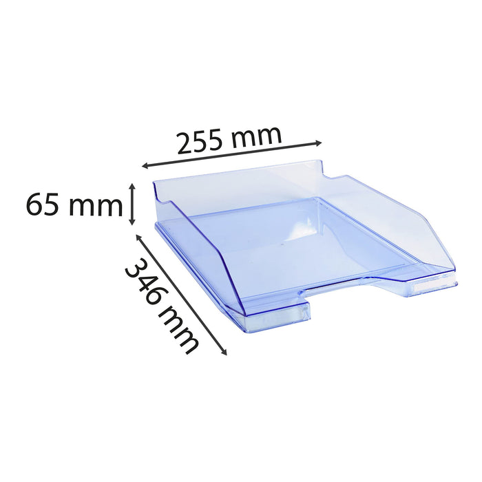 Exacompta Letter Tray Combo Plastic Ice Blue 25.5 x 34.7 x 6.5 cm