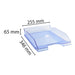 Exacompta Letter Tray Combo Plastic Ice Blue 25.5 x 34.7 x 6.5 cm