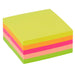 Office Depot Sticky Note Cube 76 x 76 mm Assorted Neon 400 Sheets