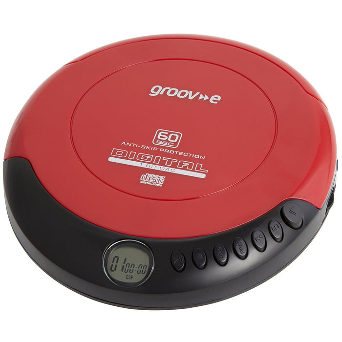 Groove-e Personal CD Player GVPS110/RD Red