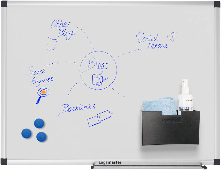 Legamaster UNITE PLUS Magnetic Whiteboard Enamel 240 x 120 cm