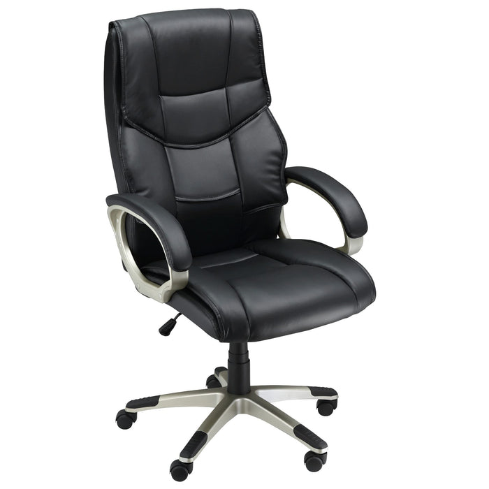 HOMCOM Office Chair Cream PU Leather 5550-3301