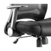 Dynamic Tilt & Lock Task Operator Chair Folding Arms Zeus Black Back, Stevia Blue Seat, Black Frame Without Headrest Medium Back