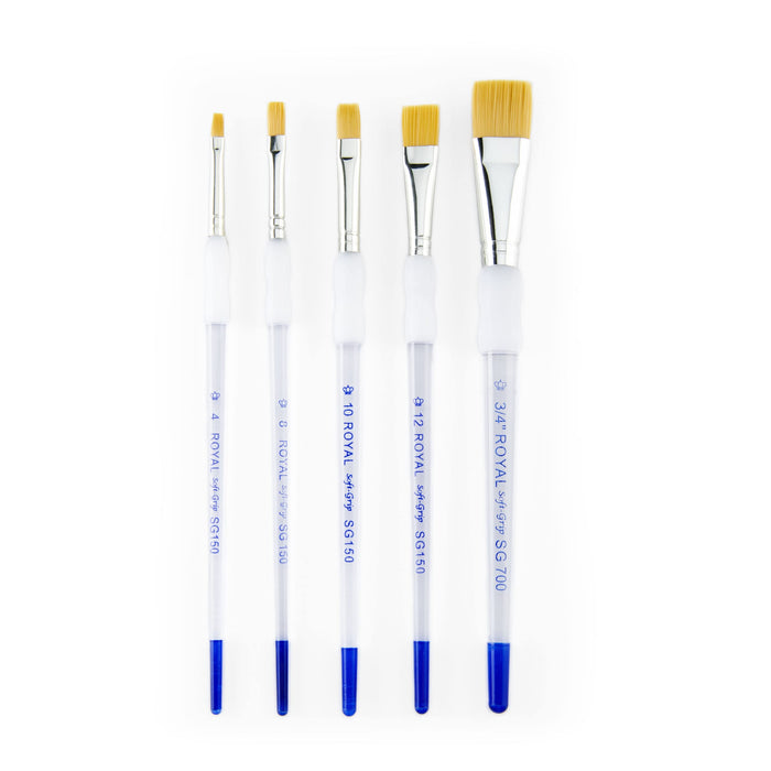 Royal & Langnickel Paint Brushes SG304 Clear 0.841 x 0.841 x 0.14 cm Pack of 5