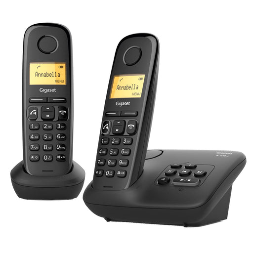 Gigaset Duo Cordless Analog/DECT telephone A270A Black 2 x Handset