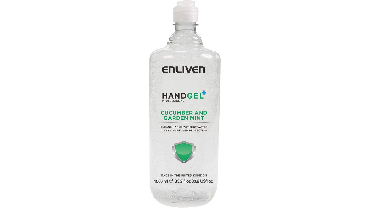 Enliven Hand Gel Cucumber & Garden Mint Transparent C002773 1 L