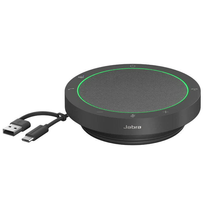 Jabra Speak2 40 MS - Speakerphone hands-free - wired - USB-C, USB-A - dark grey - Certified for Microsoft Teams