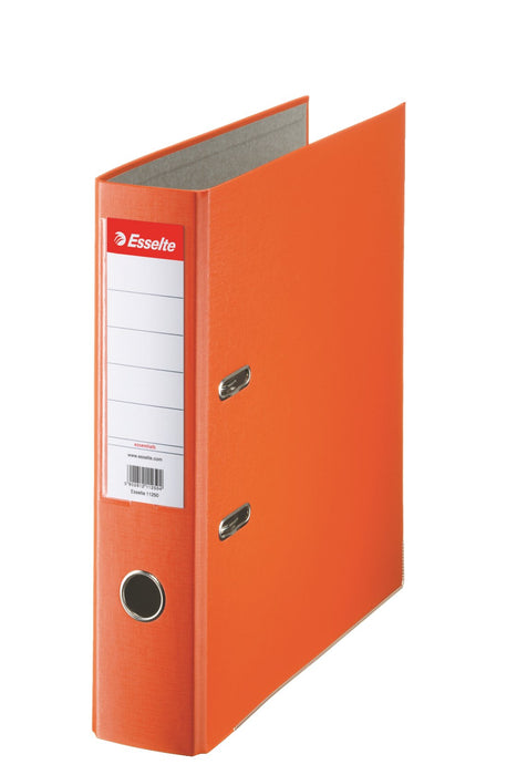 Esselte Essentials Lever Arch File A4 72 mm Orange 2 ring 11234 Polypropylene Portrait Pack of 20