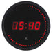 Alba Digital Wall Clock HORLED 30 x 4cm Black