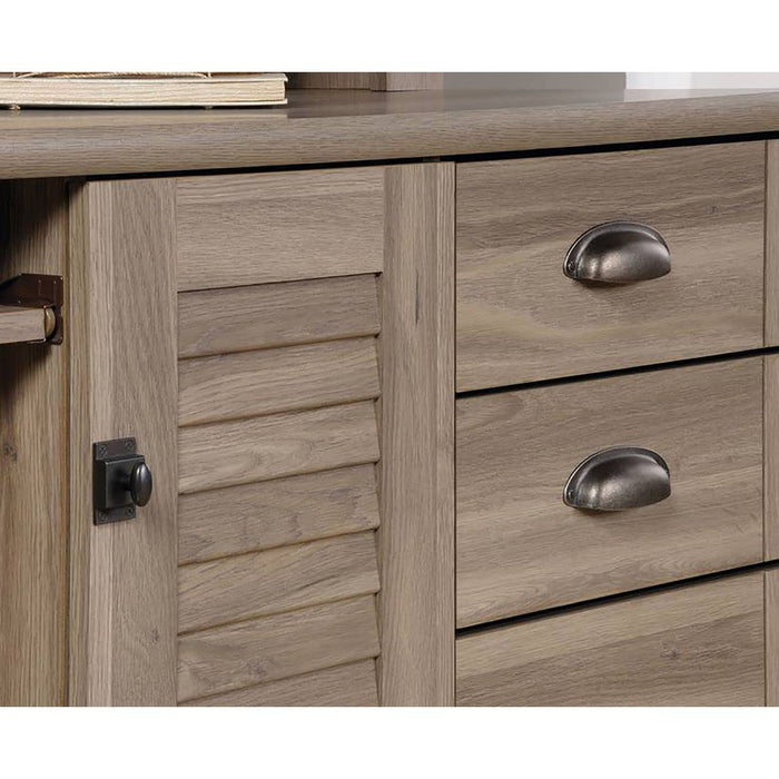 Louvre Hutch Desk Salt Oak - 5415109