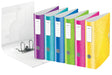 Leitz 180° Active WOW Lever Arch File A4 82 mm Assorted 2 ring 1106 Polyfoam Portrait Pack of 5