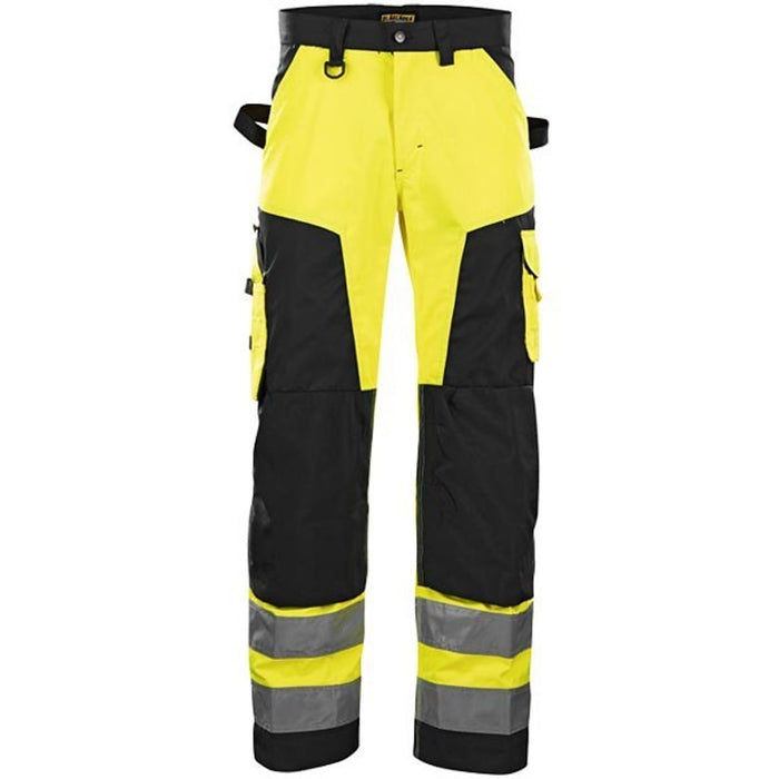 BLÅKLÄDER Trousers 15661811 Cotton, PL (Polyester) Yellow, Black Size 34R