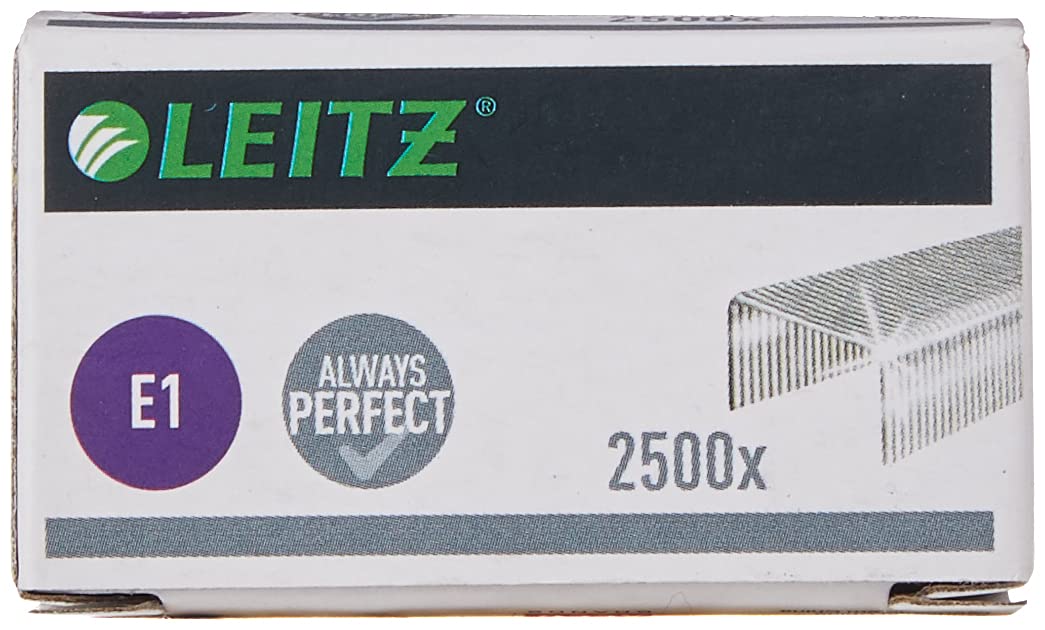 Leitz Electric E1 Staples 55680000 Steel Silver Pack of 2500