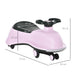 HOMCOM Ride on Wiggle Car with LED Flashing Wheels Pink,Black