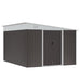 OutSunny Garden Shed 2.8 x 3.45 x 2.01 m Grey