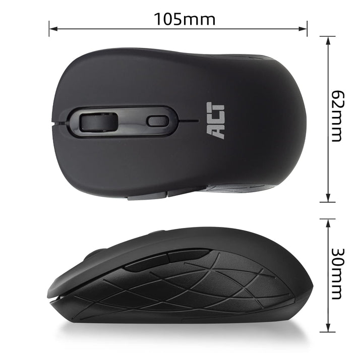 ACT Wireless Mouse AC5125 With USB Black