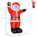 HOMCOM Christmas Santa Claus Inflatable Red 90 x 240 cm