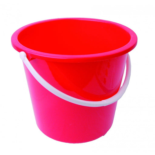 ValueX Plastic Bucket 10 Litre With Handle Red - 0907014