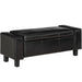 HOMCOM Ottoman Bench Storage Black